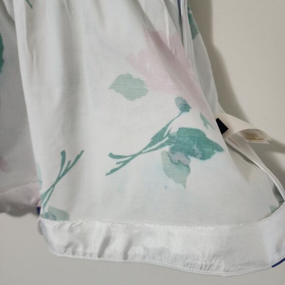 Kate Spade New York "Blooms" Stretch Cotton Peplum Top Size 8 Floral - Picture 13 of 16